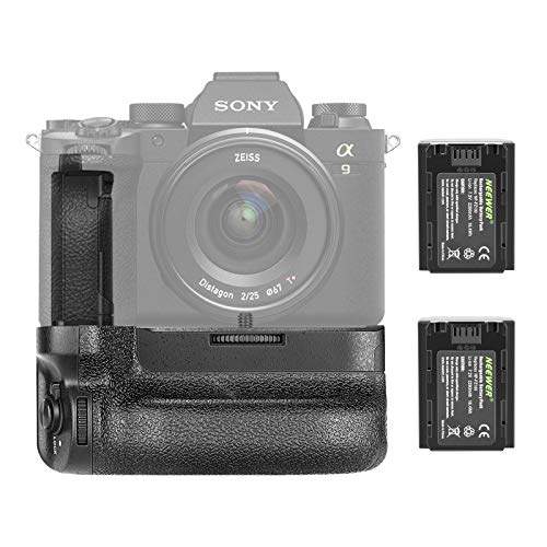 Neewer Impugnatura Portabatteria Verticale Compatibile con Fotocamere Sony A7IV A9II A7RIV, Sostituzione per Sony VG-C4EM con 2 Batterie a Litio Ricaricabili 7,2V 2280mAh 16,4W