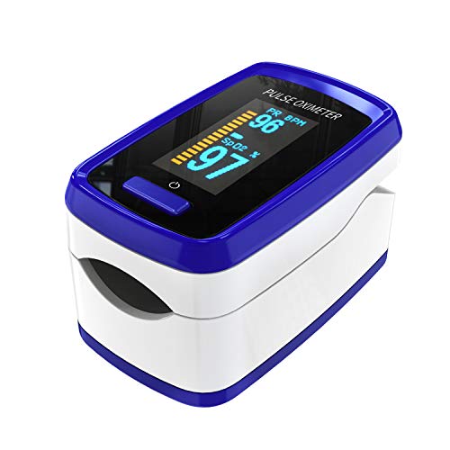 Pulsossimetro, dito monitor ossigeno, ossimetro in grado di rilevare con precisione la frequenza del polso e la concentrazione di ossigeno nel sangue