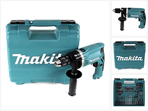 Makita HP1631KX3 Trapano PERCUSS 710W +Acc 74PZ, 710 W, 230 V