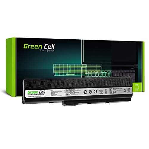 Green Cell® Standard Serie A32-K52 Batteria per Portatile Asus A52 K52 K52D K52F K52J K52JC K52JE K52JR K52JT K52N X52 X52J X52N (6 Pile 4400mAh 10.8V Nero)