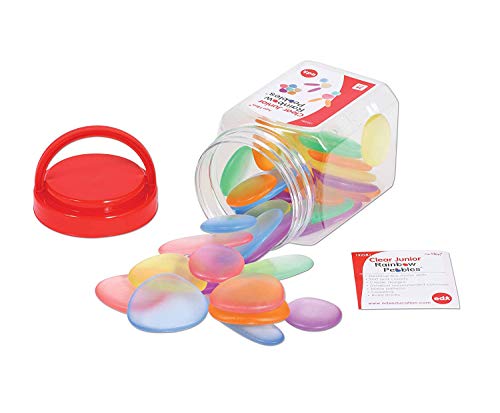 EDX Education 54109 Rainbow Pebbles, Trasparente