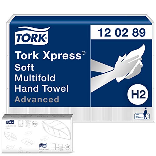Tork 120289 Advanced Hand towel, i-fold, 2-plywhite, 21 x 26 cm, 3780 (21 x 180)/pack