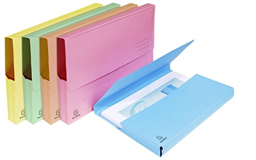 Exacompta Super Pack di 25 cartelline tasca per A4 24 x 32 cm, colori assortiti