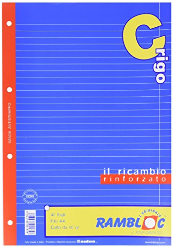 Rambloc Ricambi 90505485S, Taccuino, 40 Fogli A4, copertina blu
