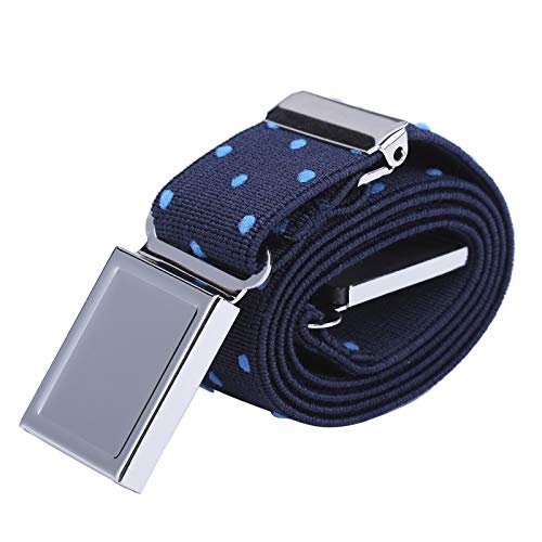 WELROG Cintura magnetica elastica per bambini - Ragazzi con cinturini elasticizzati regolabili Ragazze Cinture per bambini di AWAYTR (Punti blu navy)