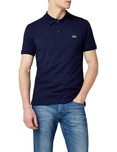 Lacoste PH4012, T-shirt Polo Uomo, Blu (Marine), Medium (Taglia Produttore: 4)