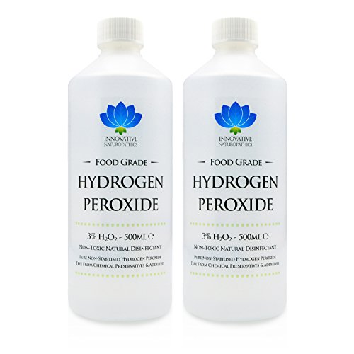 Perossido di idrogeno 3% per uso alimentare, 1 litro, H2O2 di grado massimo, non stabilizzato e senza additivi, 10 Vol.