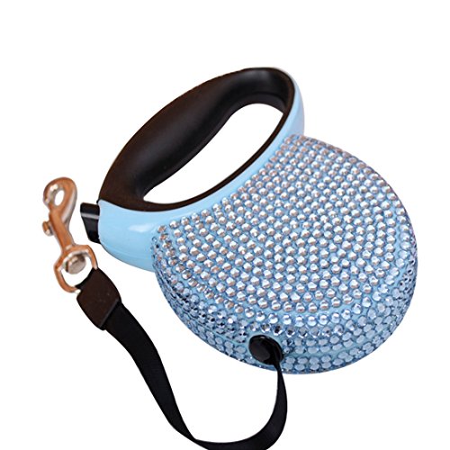 Dolce strass retrattile Guinzaglio per cani Walking per cucciolo cane gatto animale domestico di piccole, medie Guinzaglio Allungabile Retractable Leash