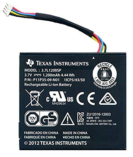 Texas Instruments n2bt/Bkt/A Batteria di Ricambio con cavo per TI-NSPIRE CX, TI-NSPIRE CX CAS e ti 84 Plus C Silver Edition