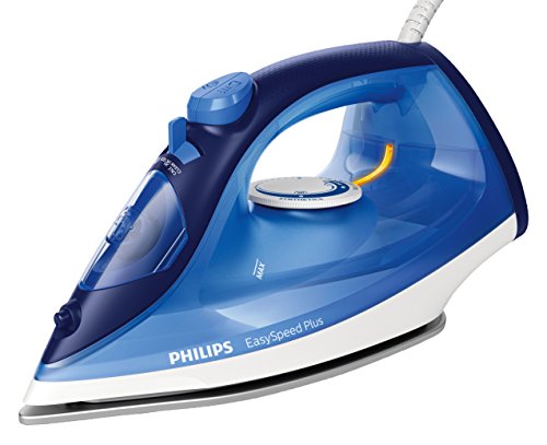 Philips EasySpeed Plus GC2145/20 - Ferro da stiro a vapore (2100 W, 110 g, suola in ceramica, blu)