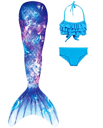 shepretty Coda di Sirena con Bikini per Bambina,wupuG10+WJF46,150