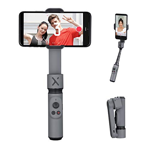 ZHIYUN Smooth-X Ufficiale Smartphone Pieghevole Stabilizzatore del Giunto Cardanico Stick per Selfie Vlog Youtuber (Grigio）