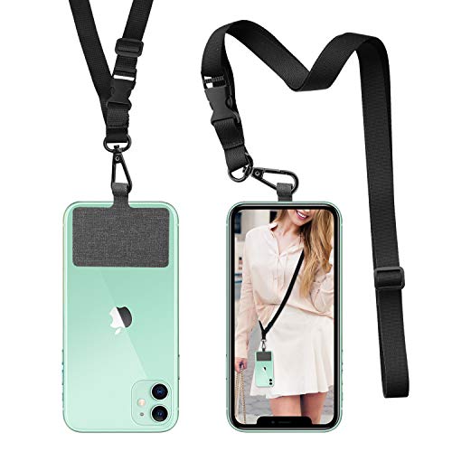 ROCONTRAP - Cordino per telefono con cinturino staccabile, compatibile con smartphone Most per iPhone Google Pixel LG HTC Huawei