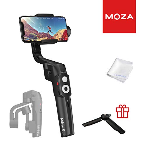 MOZA MINI-S Stabilizzatore Gimbal palmarea a 3 assi/Stabilizzatore Smartphone Pieghevole per Registrazione di Movimento