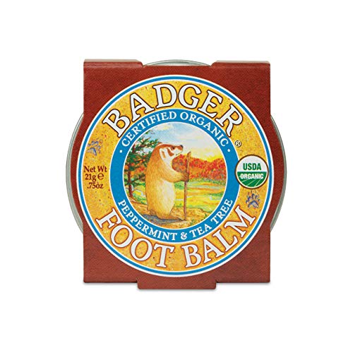Badger Foot Balm Certified Organic Moisturises & Repairs Dry Cracked Feet 21g