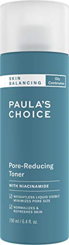 Paula's Choice Skin Balancing Tonico Viso per Pori Dilatati - Combatte i Brufoli, i Punti Neri e i Sebo - con Niacinamide - Pelli Miste o Grasse - 190 ml