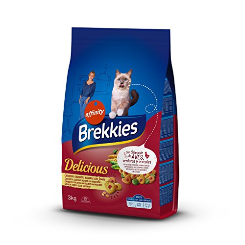Brekkies Cibo Delizioso per Gatti con Una Selezione di Pollame e Verdure - 3 kg - 1 Bag
