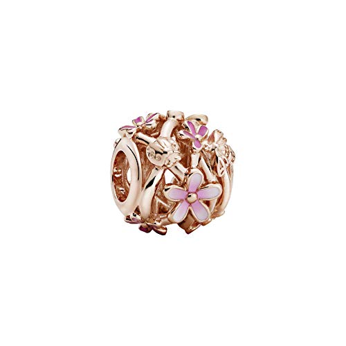 Pandora Charm a forma di margherita rosa aperto