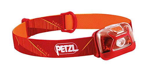 PETZL TIKKINA Torcia a Fascia Rosso LED Unisex-Adult, Red, One Size
