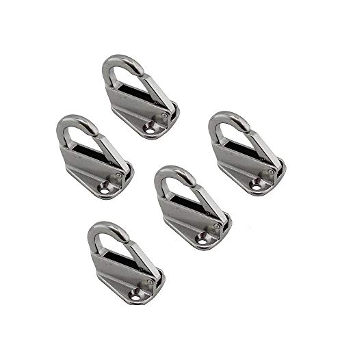 HaoYueDa 5PCS Acciaio Inox 316 Fender Primavera Hook difendersi Hook Marine Abbigliamento Barca Primavera Hardware Loaded Fender Hook (Color : 42.5mm)