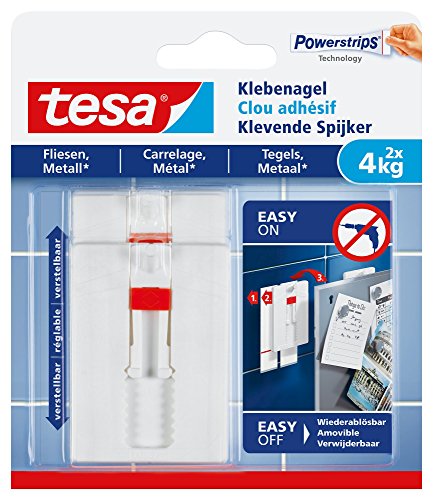 tesa Adjustable Adhesive Nail for Tiles & Metal 4kg