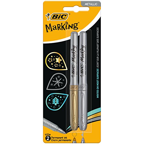 BIC 900340 Due Marcatori Permanenti, 2 Pezzi