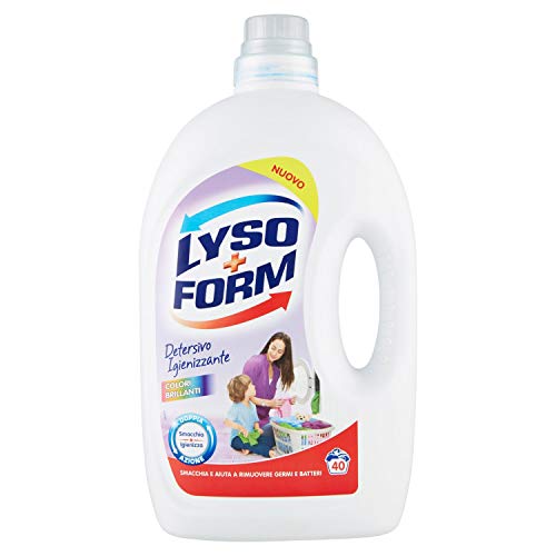 Lysoform Detersivo Igienizzante per Bucato, Colori Brillanti, 40 Lavaggi ( 2.6 litri)