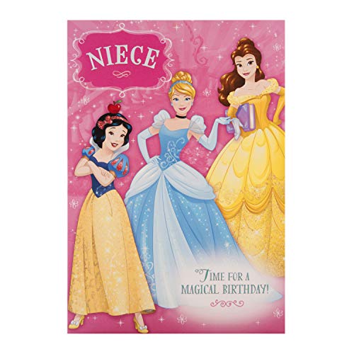 Hallmark - Biglietto di auguri di compleanno per nipote con principesse Disney