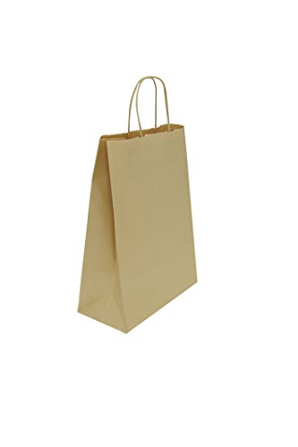 Carte Dozio - Shopper in Sealing color Avana, maniglia ritorta, f.to cm 18+8x24, cf 25 pz