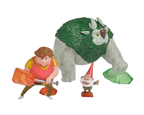 Simba 109211001 - Set di 3 personaggi Trolljäger con Toby, Argh e GNOME, multicolore