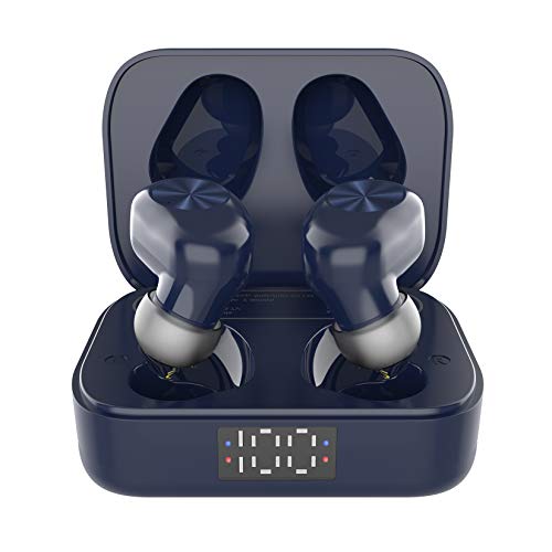 Eono by Amazon auricolari wireless, auricolari bluetooth wireless Eonobuds 1 con suono chiaro, impermeabili IPX7, ricarica USB-C, auricolari Bluetooth nell'orecchio per lavoro, ufficio a casa (Blu)