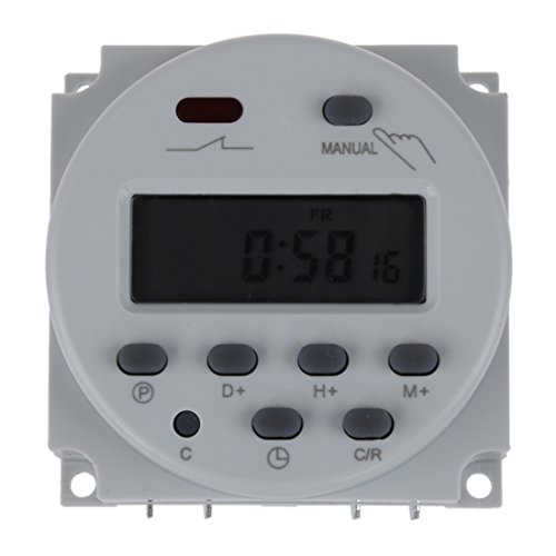 SODIAL(R) Interruttore Digital Power LCD Timer programmabile AC 220V-240V 16A
