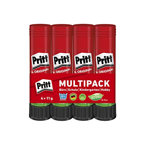 Pritt PK4MP - Colla stick, 4 x 11 g