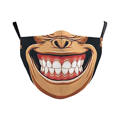 eBouitk - Maschere per il viso con filtro, design divertente, ideale per le distanze sociali