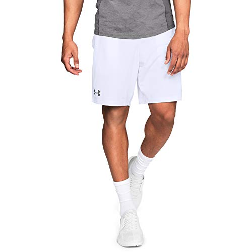 Under Armour MK1 Shorts, Pantaloncini Uomo, Bianco (White-100), S