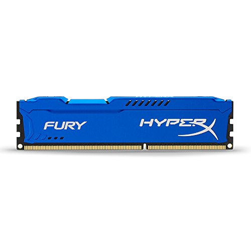 HyperX HX316C10F/4 Fury 4 GB, 1600 MHz, DDR3, CL10, UDIMM, 1.35V, Blu