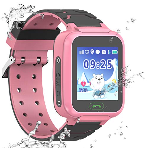 Bambini della vigilanza Tracker GPS impermeabile - guarda smart watch impermeabile con GPS LBS Wifi telefono cellulare locator una chat vocale macchina fotografica giochi Compatibile con iOS Android