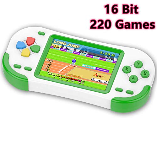 ZHISHAN Console di Gioco Portatile per Bambini con 220 Videogiochi Classici Integrati 3.0