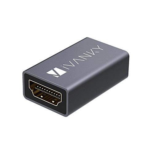 iVANKY 4K Ripetitore HDMI, Adattatore HDMI Femmina Femmina (Connettore placcato in oro 24K) Adattatore Prolunga HDMI per Estendere Cavi HDMI, Supporta 4K@60Hz, 1080p