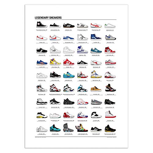 Wall Editions Art-Poster 50 x 70 cm - Legendary Sneakers - Olivier Bourdereau