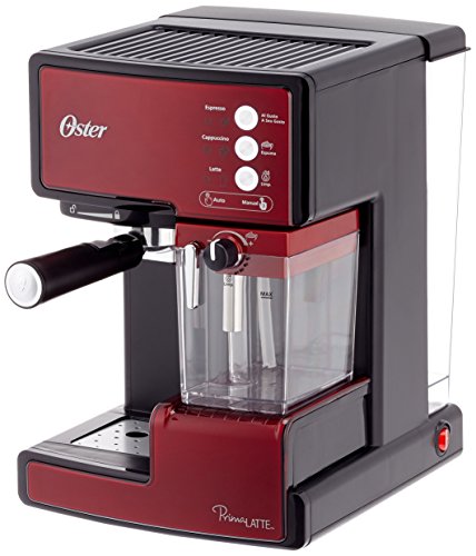 Oster Prima Latte - caffè espresso con la lavorazione del latte, barre di potenza 15 (Red)