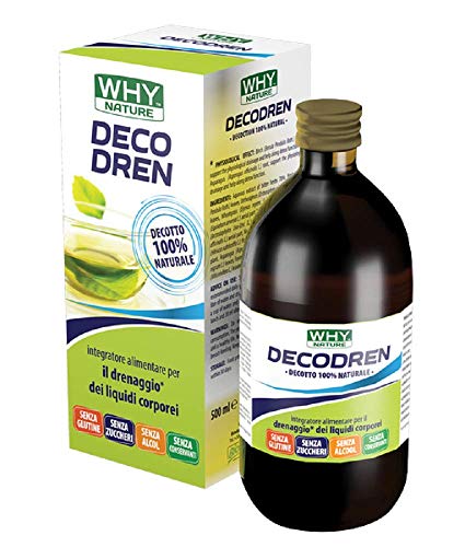 DECODREN 500ml WHY SPORT - DECOTTO DRENANTE 100% NAURALE SENZA ALCOL E SENZA GLUTINE