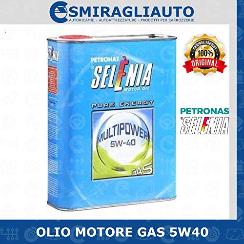 SELENIA Olio Motore Multipower 5W-40 Gas Pure Energy, conf. da 1 Litro
