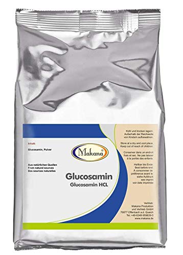 Makana Glucosamina HCL in polvere, sacchetto da 1000 g (1 x 1 kg)