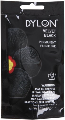 Dylon Permanente Fabric Dye 1.75oz di Velvet Black