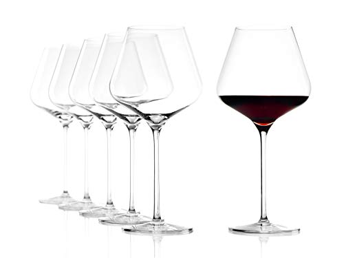 Stölzle Lausitz Bicchieri di Vino Rosso di Bordeaux Quatrophil, 708 ml, Set da 6, calici voluptuosas, Vetro Soffiato, Adatte per la lavastoviglie