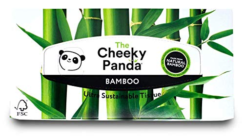 The Cheeky panda 100% bambù Veline Flat box, confezione da 80 fazzoletti