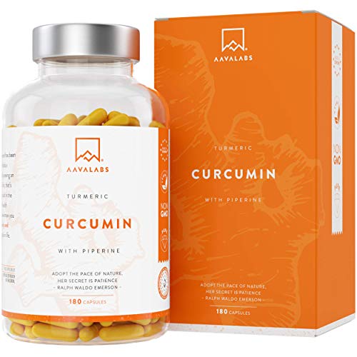 Capsule con Curcuma Curcumina e Piperina 4230 Mg Per dose giornaliera - 95% Estratto di Curcumina - Supporto Naturale per Articolazioni e Ossa - Potente Antiossidante Massimo Assorbimento