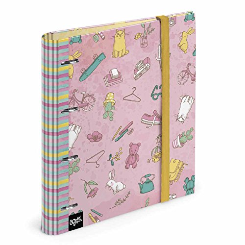 Busquets ringbinder with Rubber Pretty by