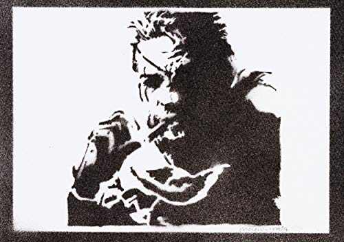 Poster Metal Gear Solid Snake Handmade Graffiti Street Art - Artwork